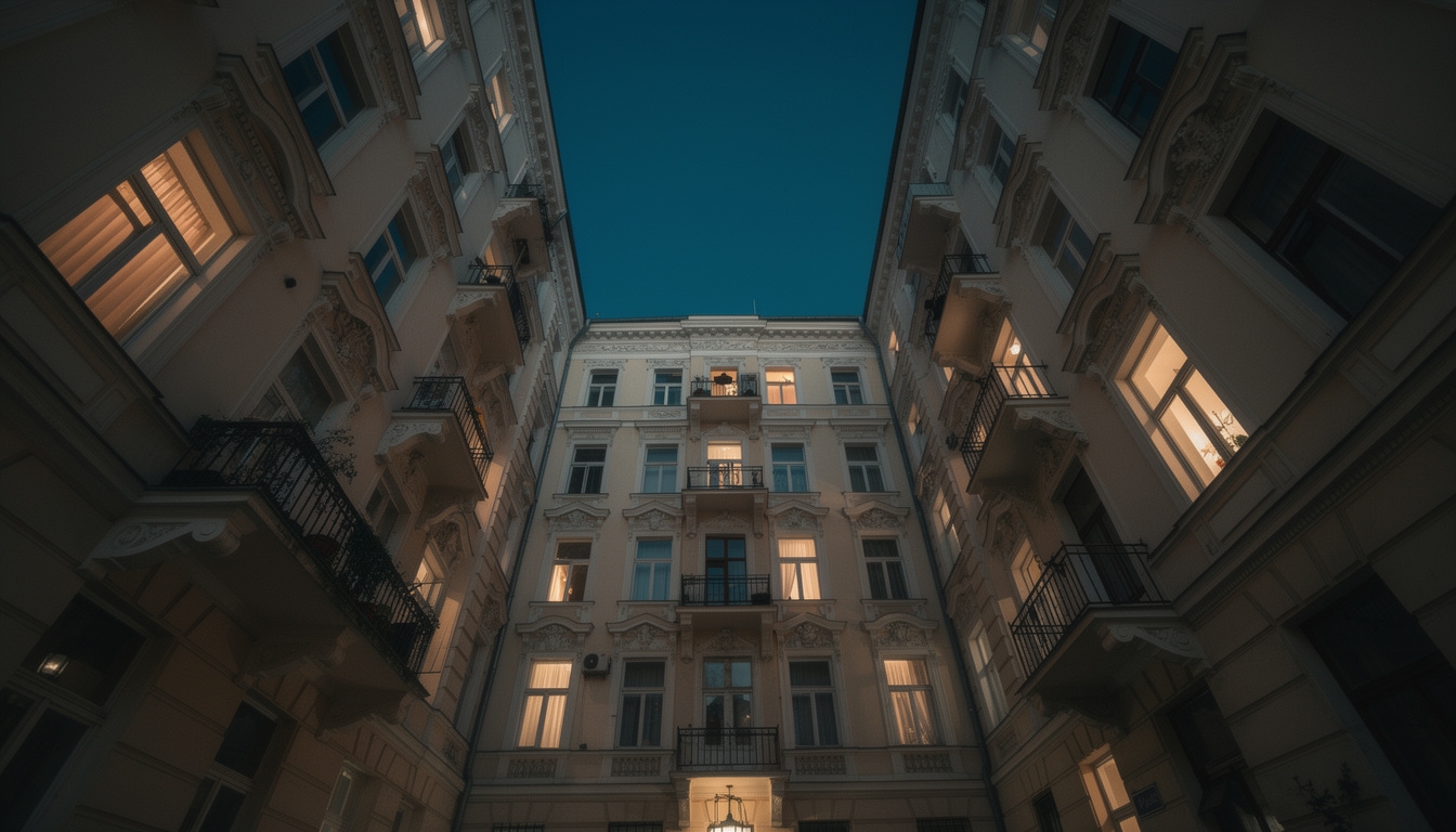 Wiener Altbau-Innenhof mit typischer Gründerzeitarchitektur
